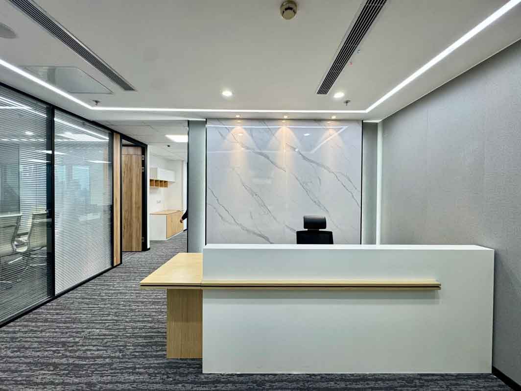 上海证券大厦350平办公室前台